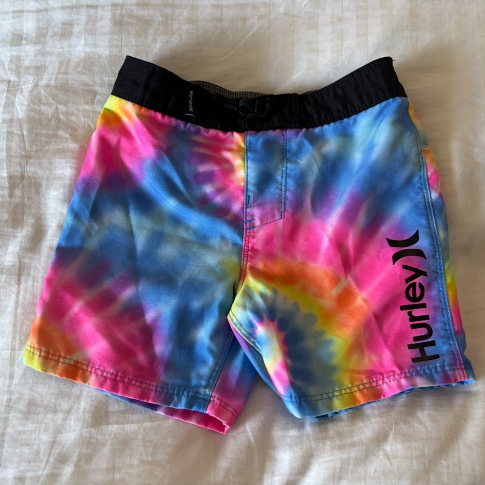 Hurley Pink and Blue Tie-Dye Shorts